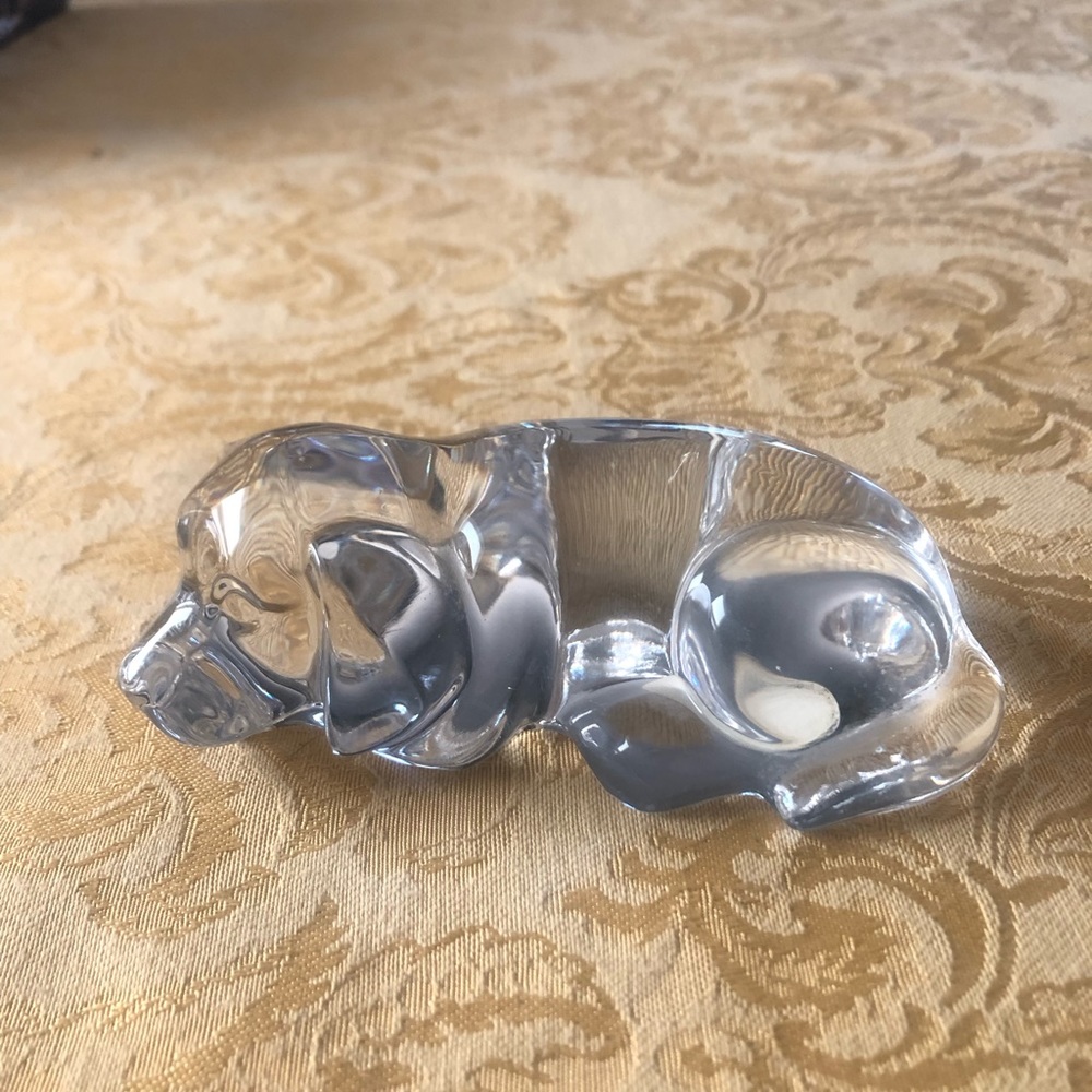 Princess House 24%lead Crystal 4inch dog